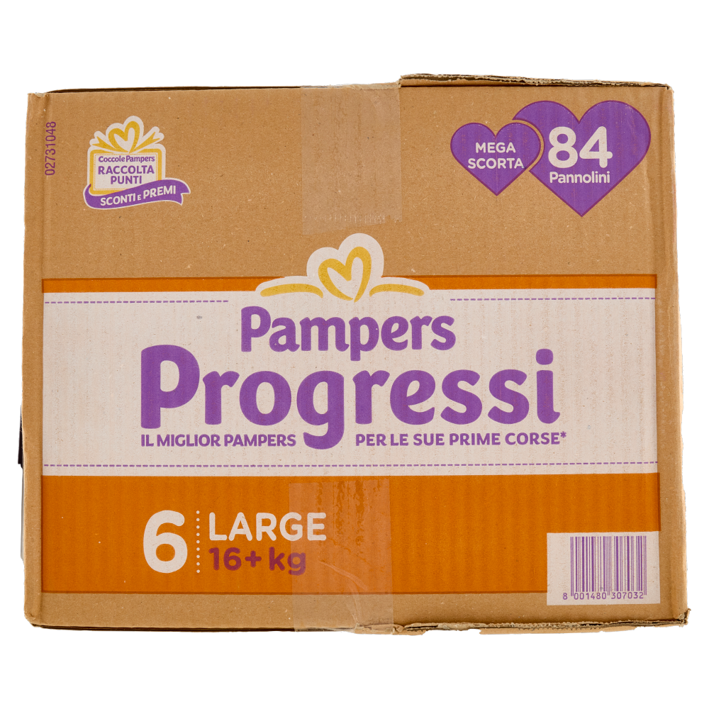 Pampers Progressi Large 84 pz