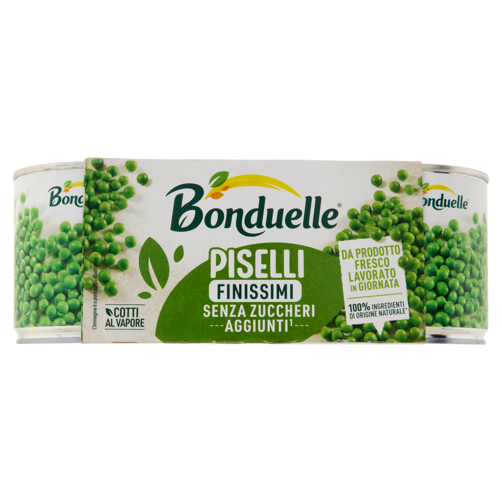 Bonduelle Piselli Finissimi 3 x 160 g