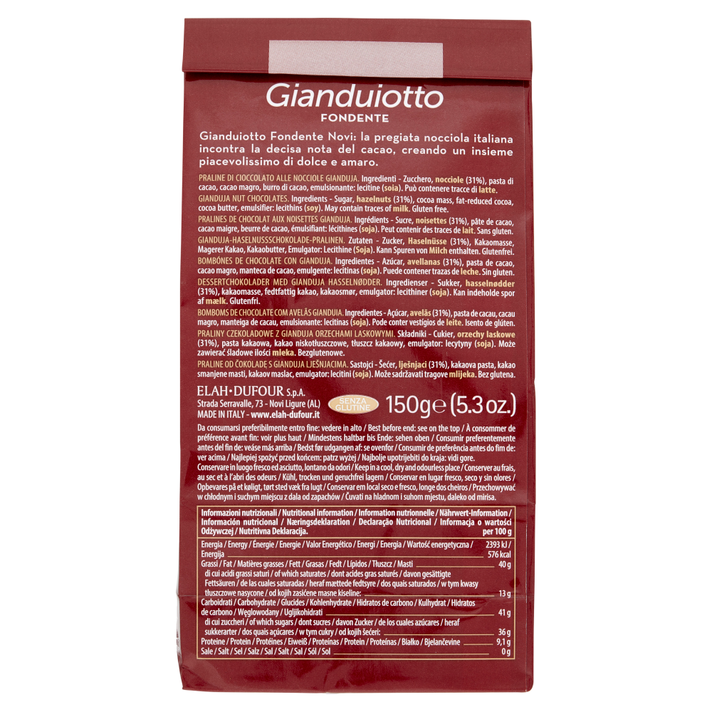 Novi Gianduiotto Fondente 150 g