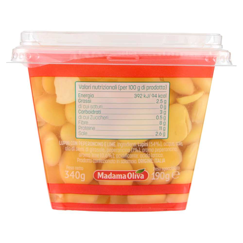 Madama Oliva Lupamì Lupini con Peperoncino e Lime 340 g