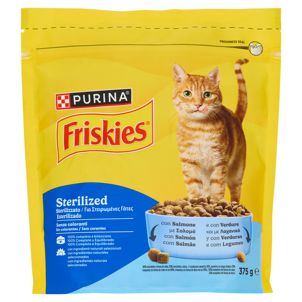 PURINA FRISKIES Sterilizzati Salmone con Verdure 375g
