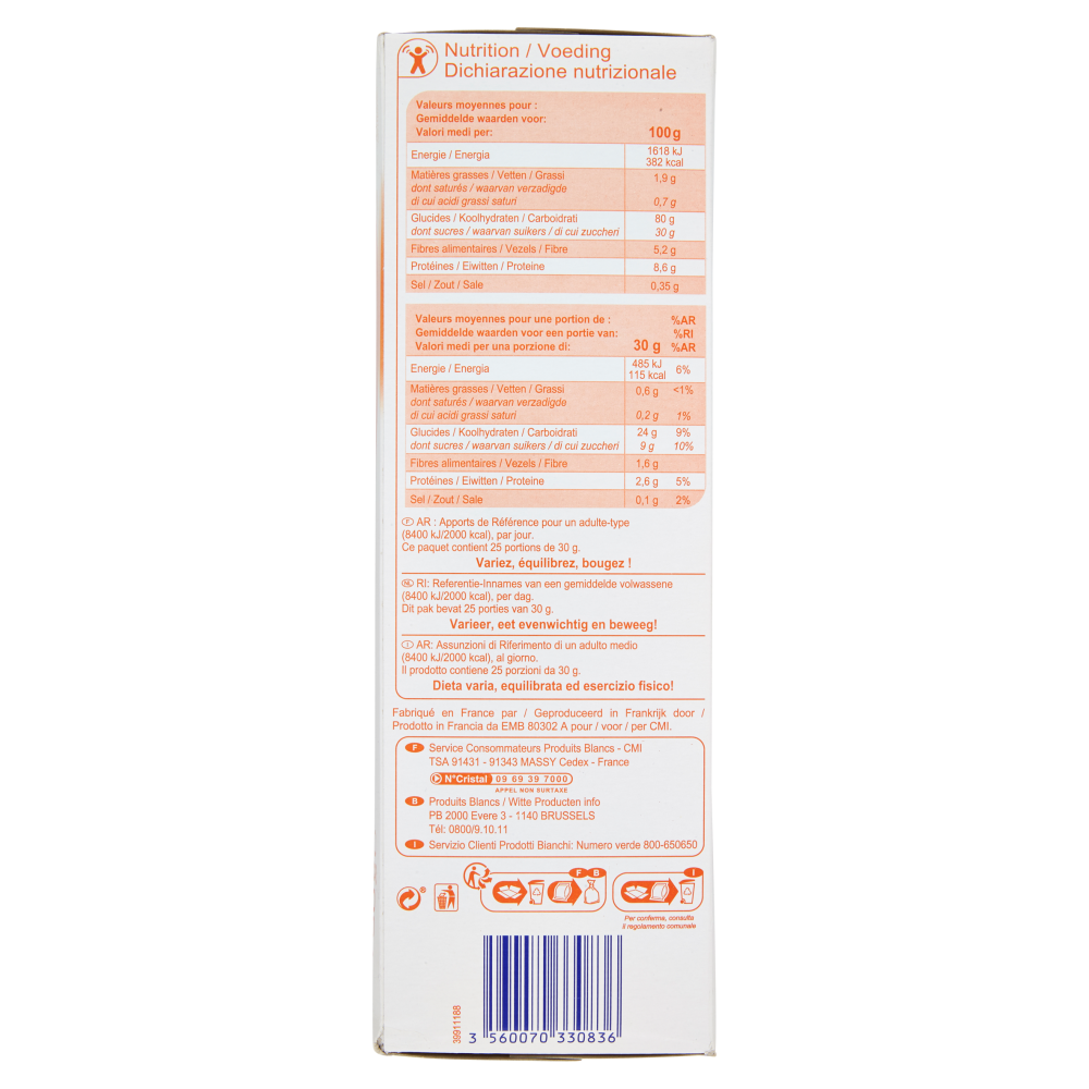 Petali di frumento gusto cioccolato 750 g