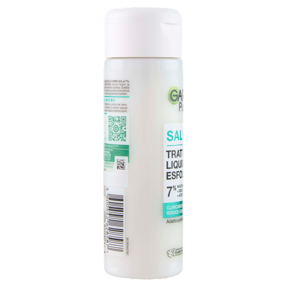 Garnier PureActive Salicylic Trattamento Liquido Esfoliante 7% Niacinamide, 120 ml