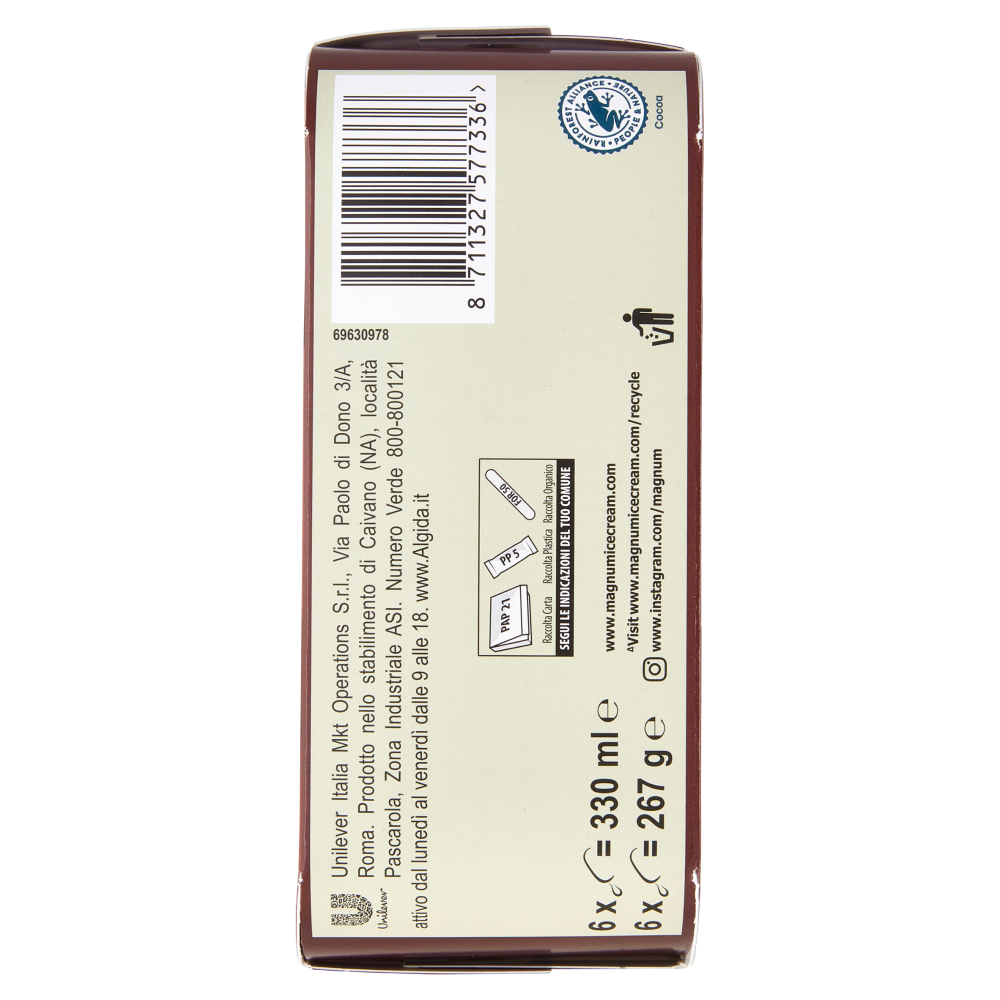 Magnum mini Pistacchio Nocciola 6 Gelati 267 g