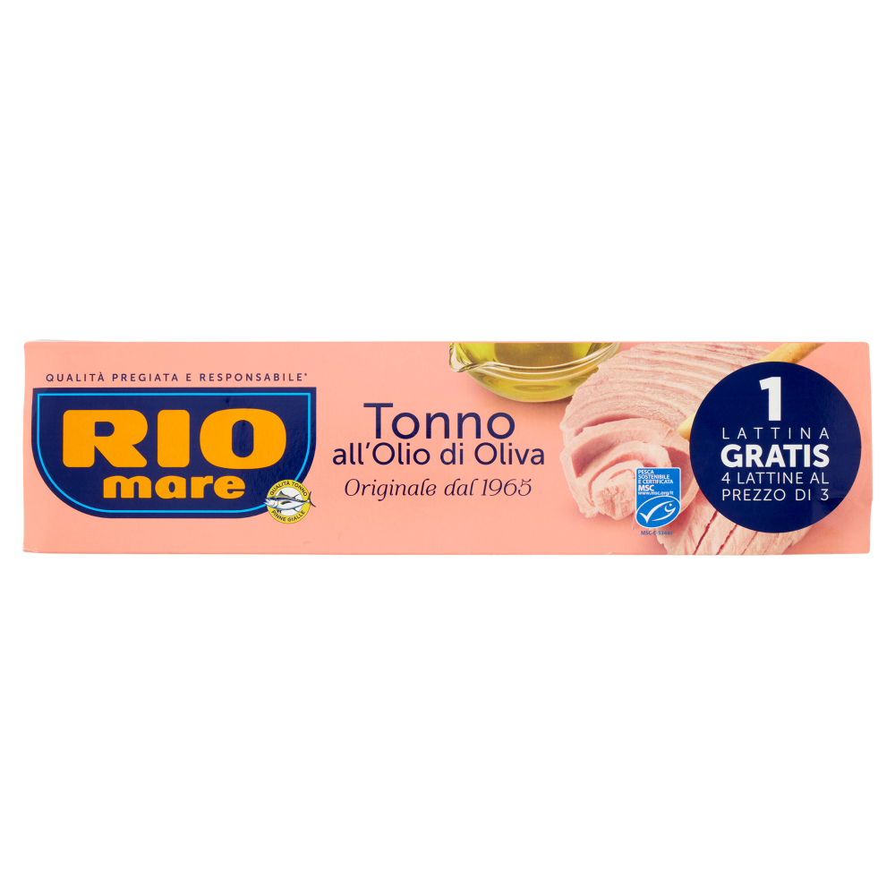 Rio mare Tonno all'Olio di Oliva 3 x 80 g + 1 Gratis