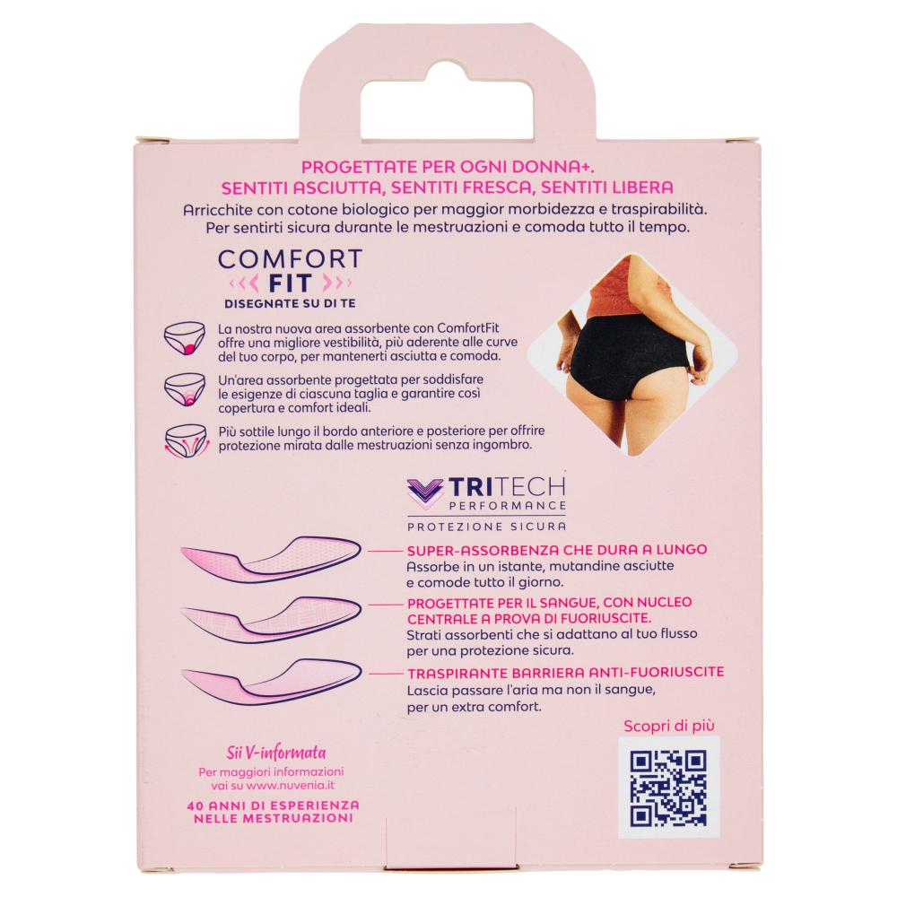 Nuvenia Mutandine Mestruali S Nero 1 pz