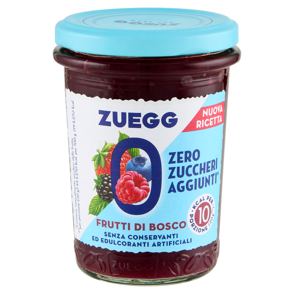 Zuegg Zero Zuccheri Aggiunti* Frutti di Bosco 220 g
