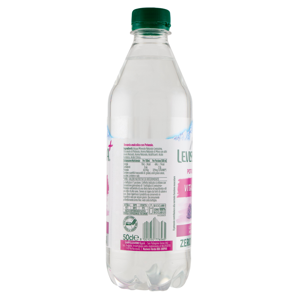 LEVISSIMA+, Acqua con Potassio 50cl
