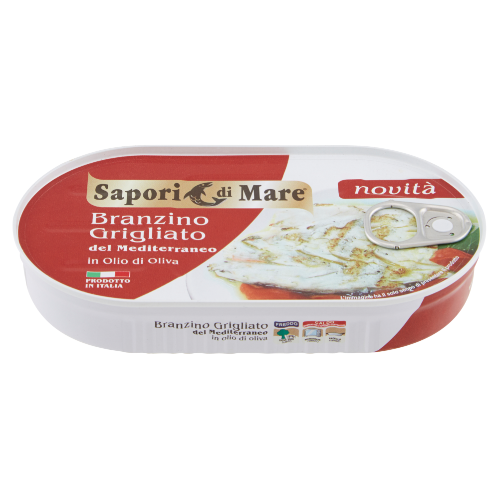 Sapori di Mare Branzino Grigliato del Mediterraneo in Olio di Oliva 145 g
