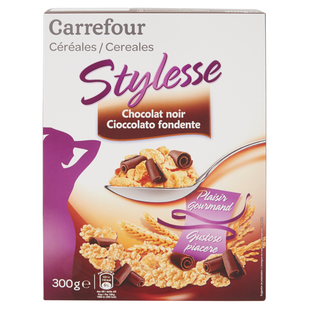Carrefour Stylesse Cioccolato fondente 300 g