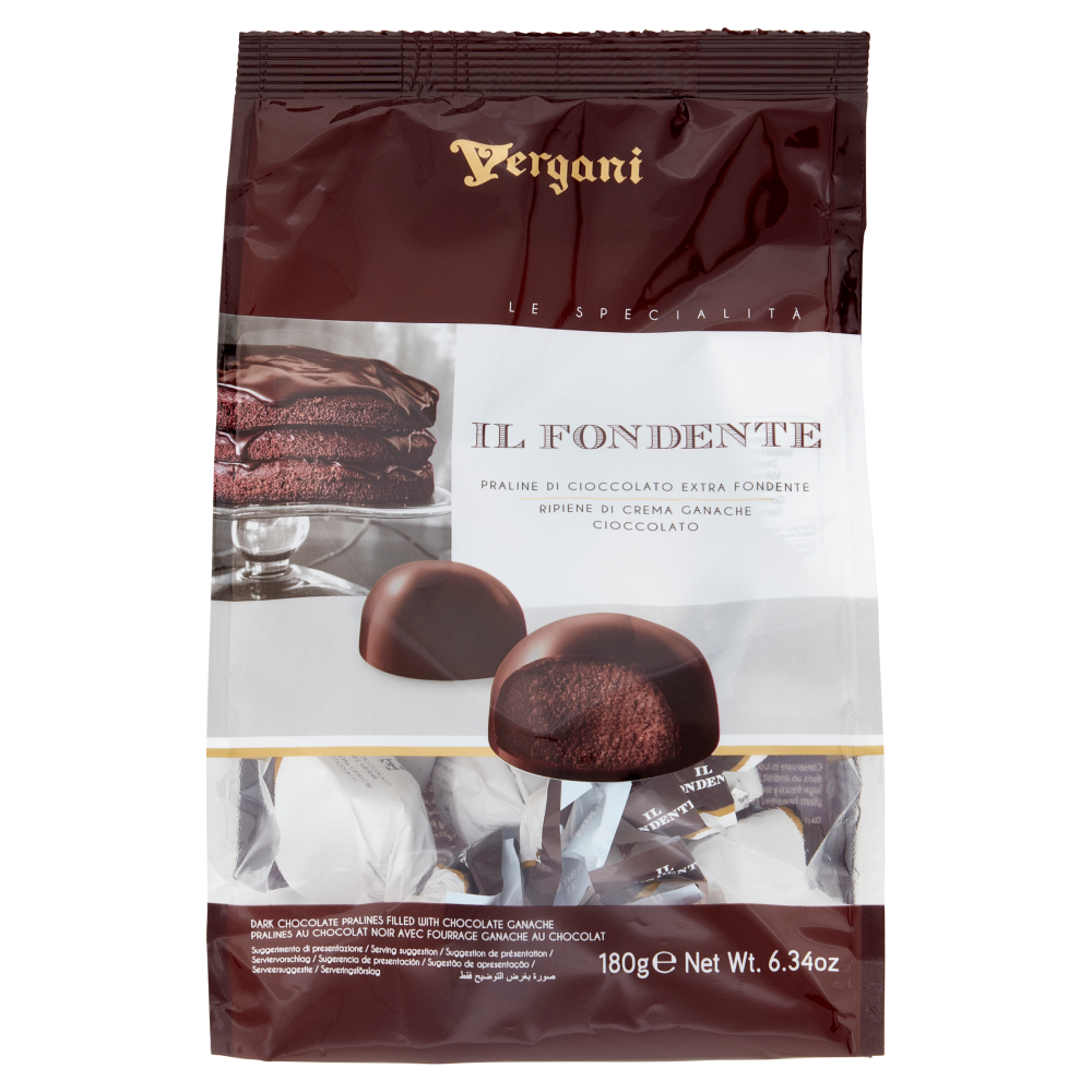 Vergani Le Specialità il Fondente Praline di Cioccolato Extra Fondente 180 g