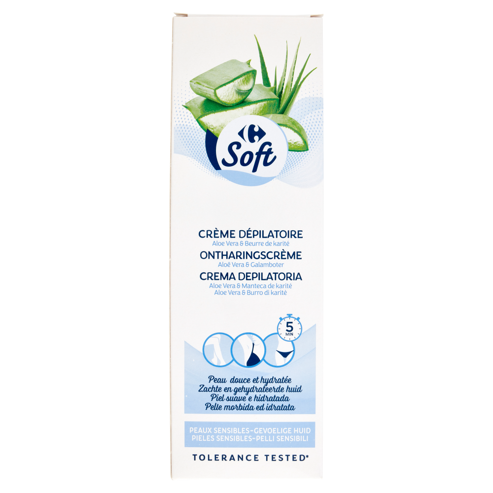Carrefour Soft Crema Depilatoria Pelli Sensibili 200 ml