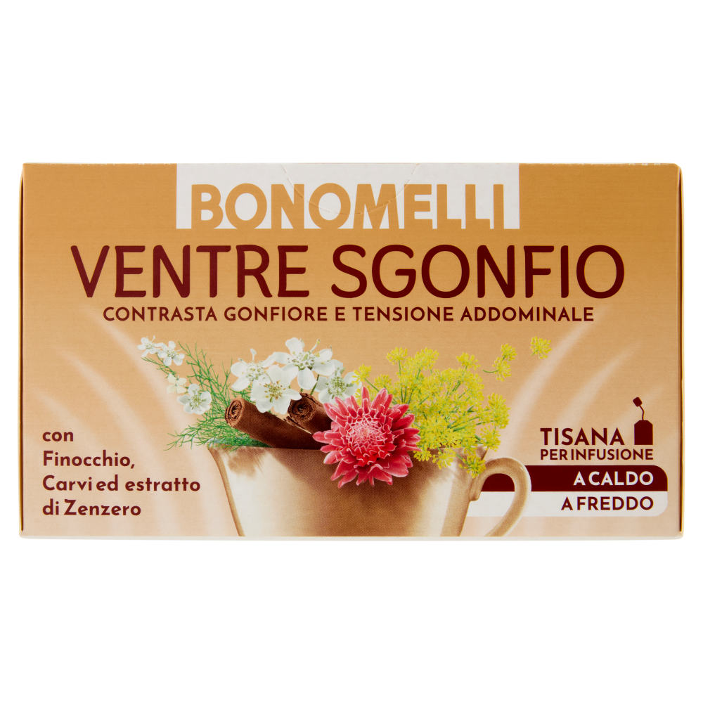 Bonomelli Ventre Sgonfio Tisana per Infusione 16 Filtri 32 g
