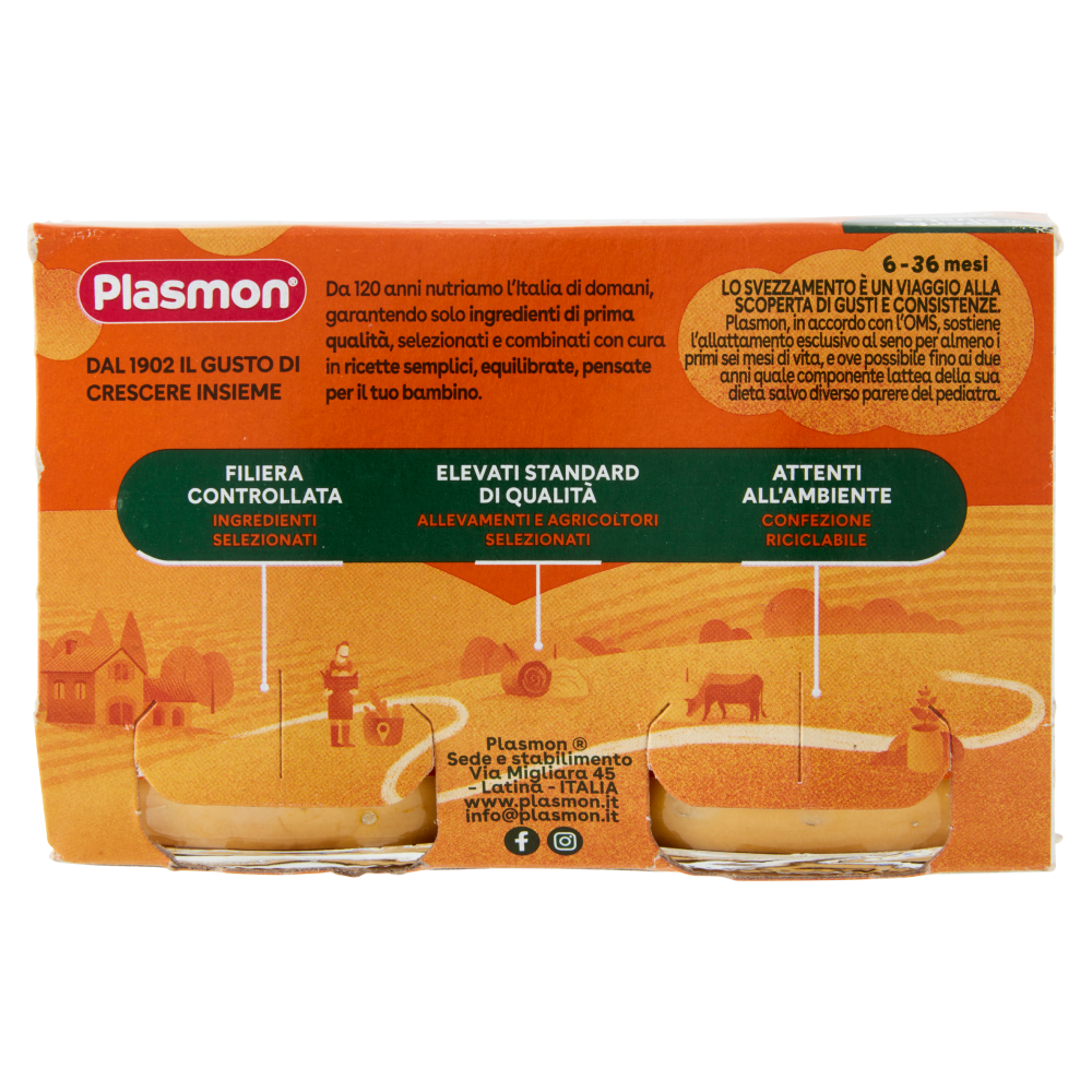 Plasmon Scoperte di Gusto Omogeneizzato Tacchino e Patate dolci 240 g