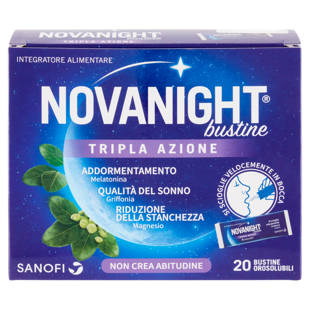 Sanofi Novanight bustine Tripla Azione 20 bustine monodose 42 g