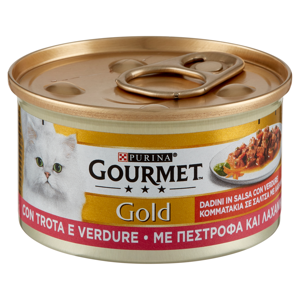 PURINA GOURMET Gold Dadini in Salsa con Verdure con Trota e Verdure 85 g
