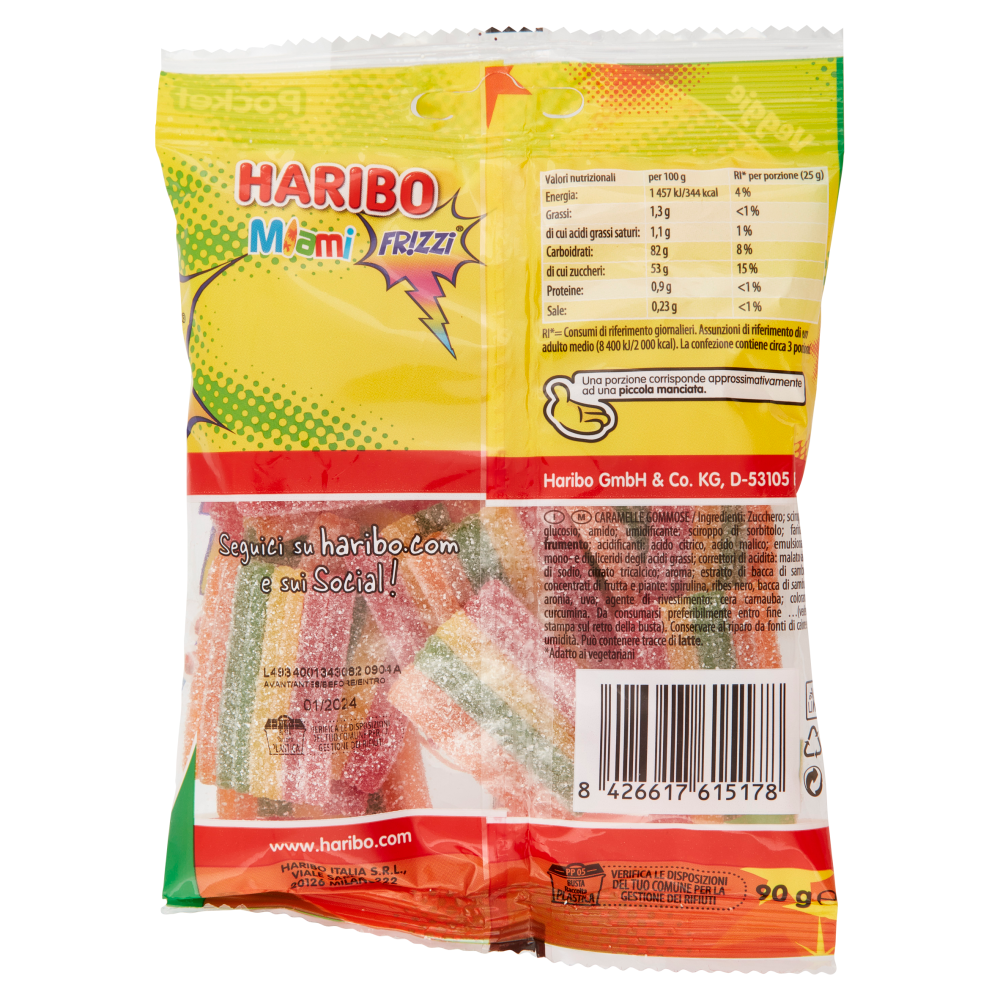 Haribo Miami Fr!zzi 90 g