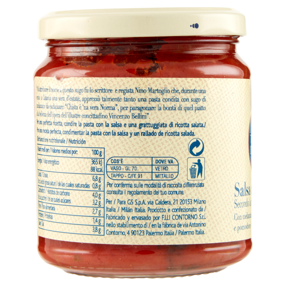 Terre d'Italia Salsa alla norma 290 g