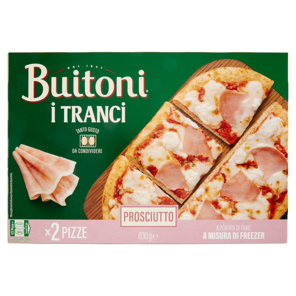 BUITONI Pizza alla Seconda Prosciutto Pizza surgelata (2 tranci) 630g