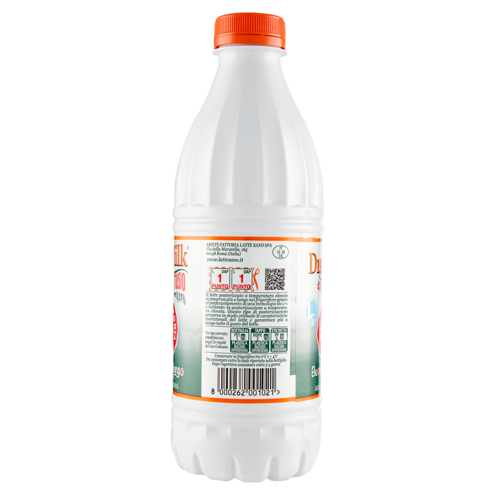 Fattoria Latte Sano DigeMilk Senza Lattosio <0,01% Buono pi&ugrave; a lungo Alta Digeribilit&agrave; 1 L