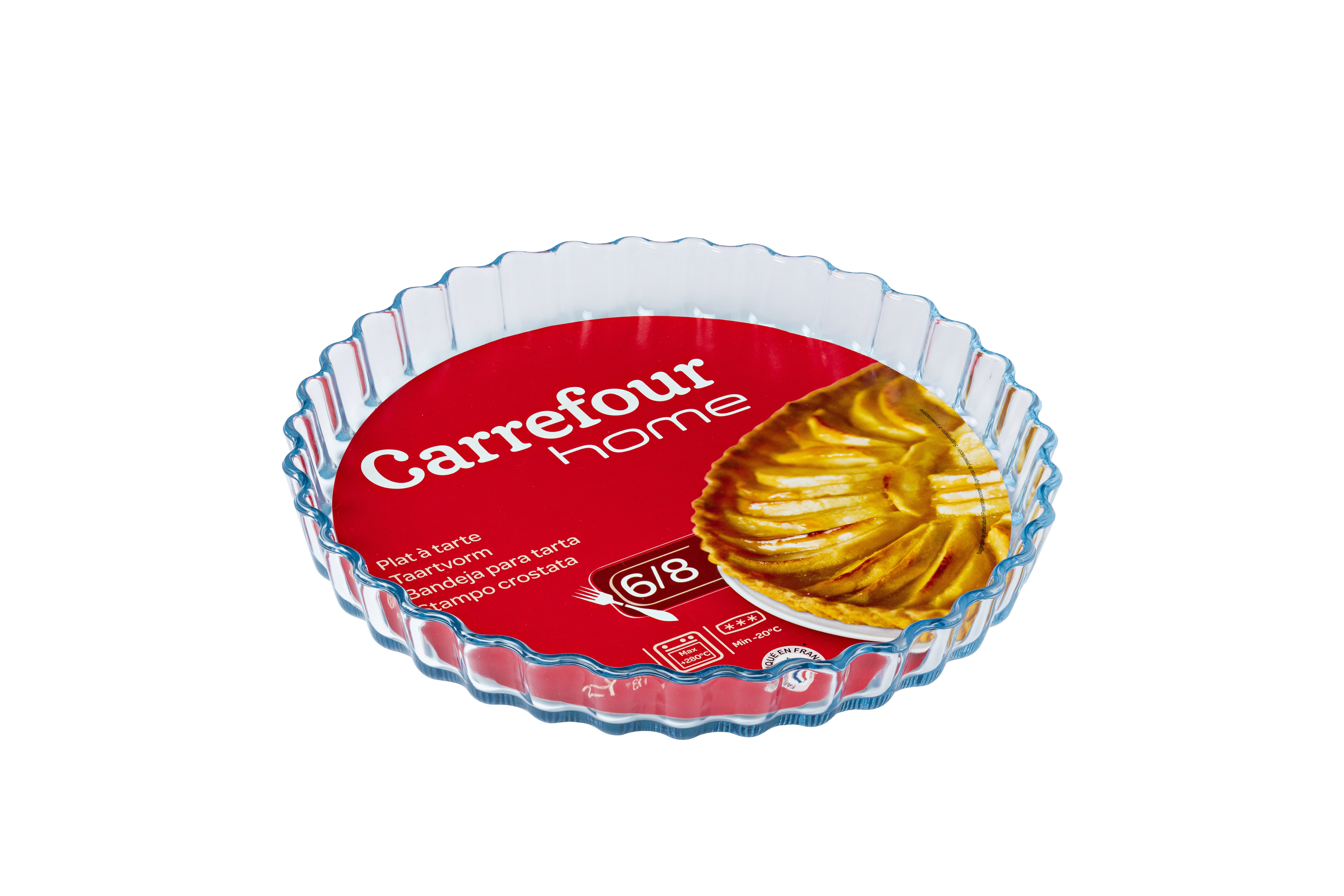 Carrefour Home Stampo per Crostata in vetro 27 cm