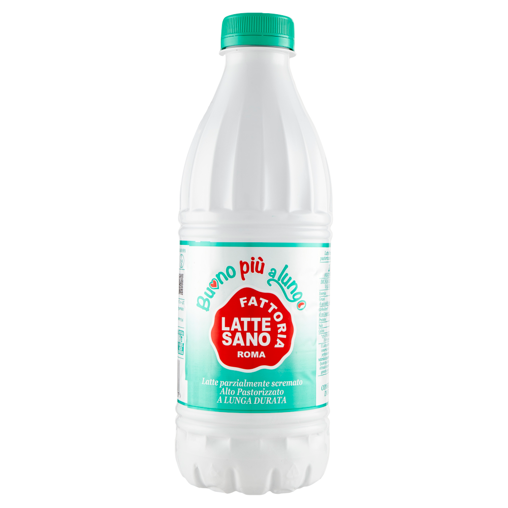 Fattoria Latte Sano Buono pi&ugrave; a lungo Latte parzialmente scremato Alto Pastorizzato Lunga Durata 1 L