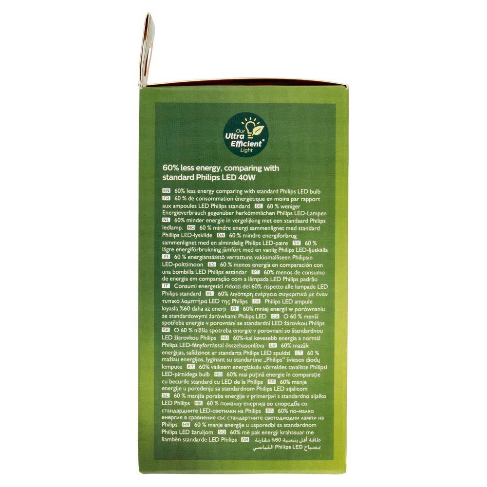 Philips Led Goccia Vetro Filamento 40W E27 2700K 