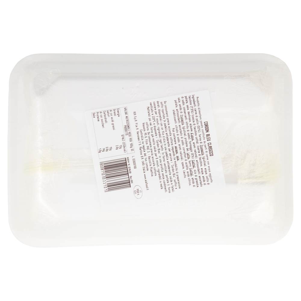 Aia Gli Originali Cordon Bleu Classico con Ripieno di Tacchino e Formaggio 0,368 kg