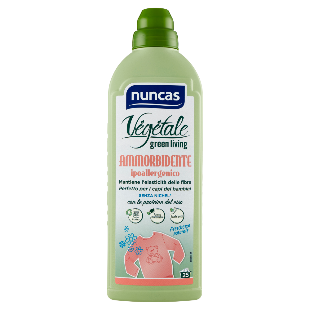 nuncas Vegetale Ammorbidente ipoallergenico Freschezza naturale 750 ml