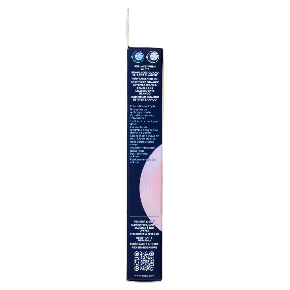 Oral-B iO Testine Ricambio Gentle Care Blu Spazzolino Elettrico Denti Ricaricabile, 2 Refills