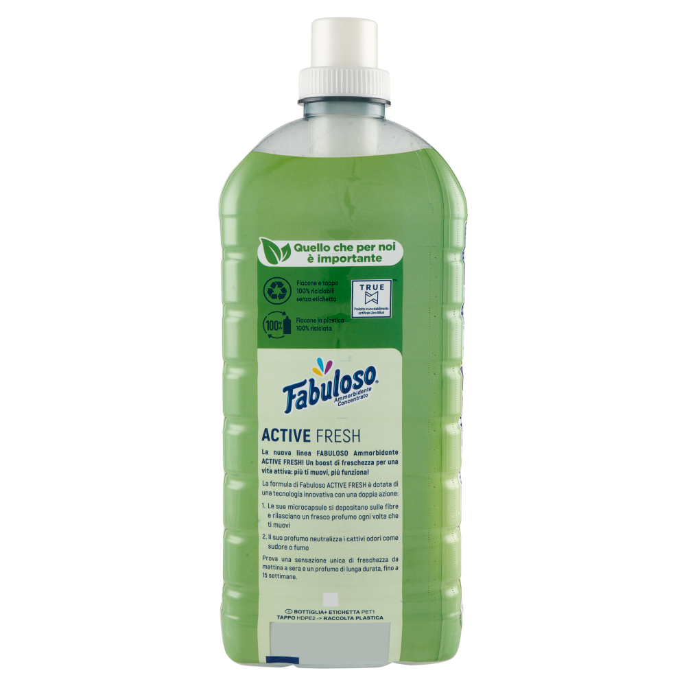 Fabuloso ammorbidente concentrato Active Fresh, prato in fiore, 1,25L