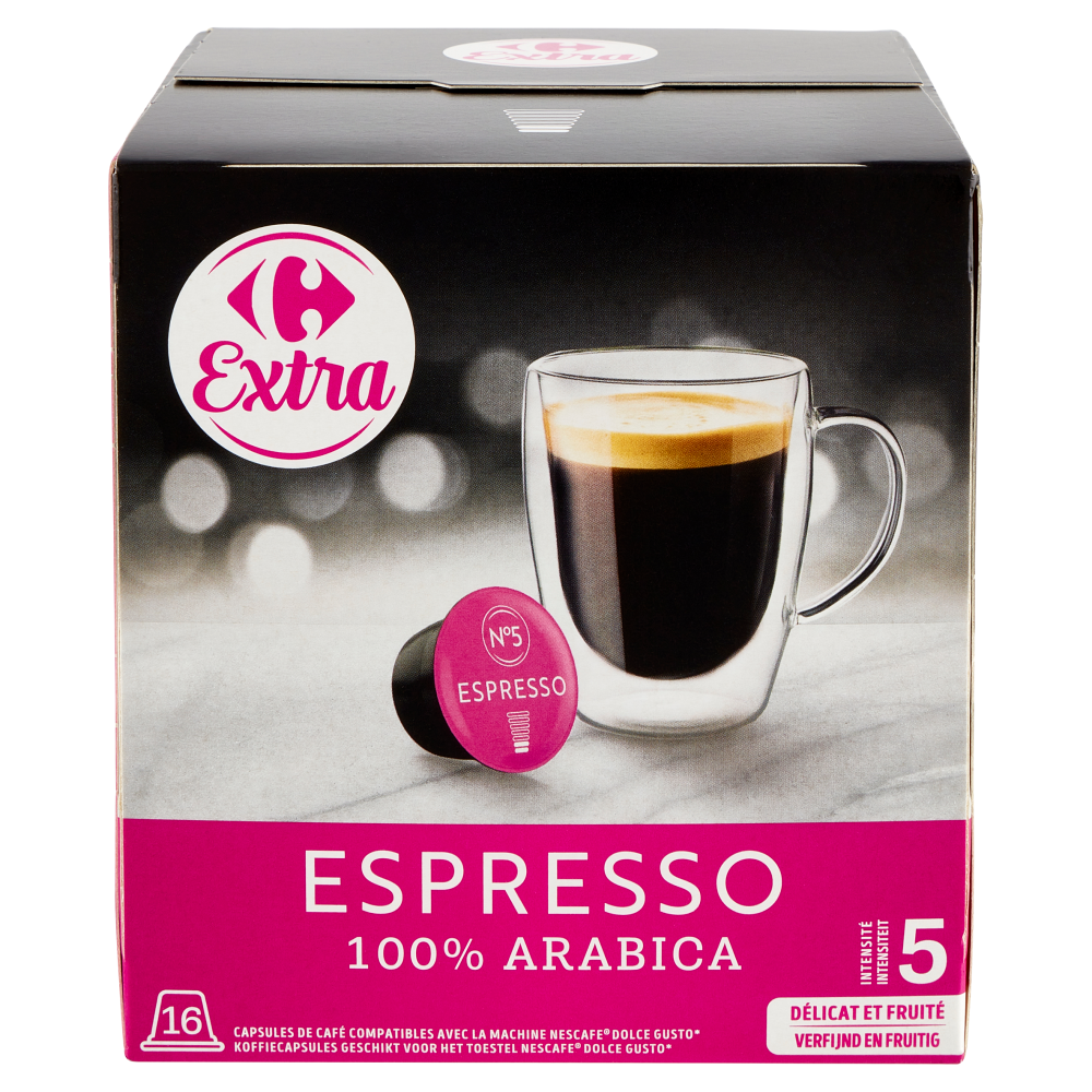 Carrefour Extra Espresso 100% Arabica Capsule 16 x 7 g