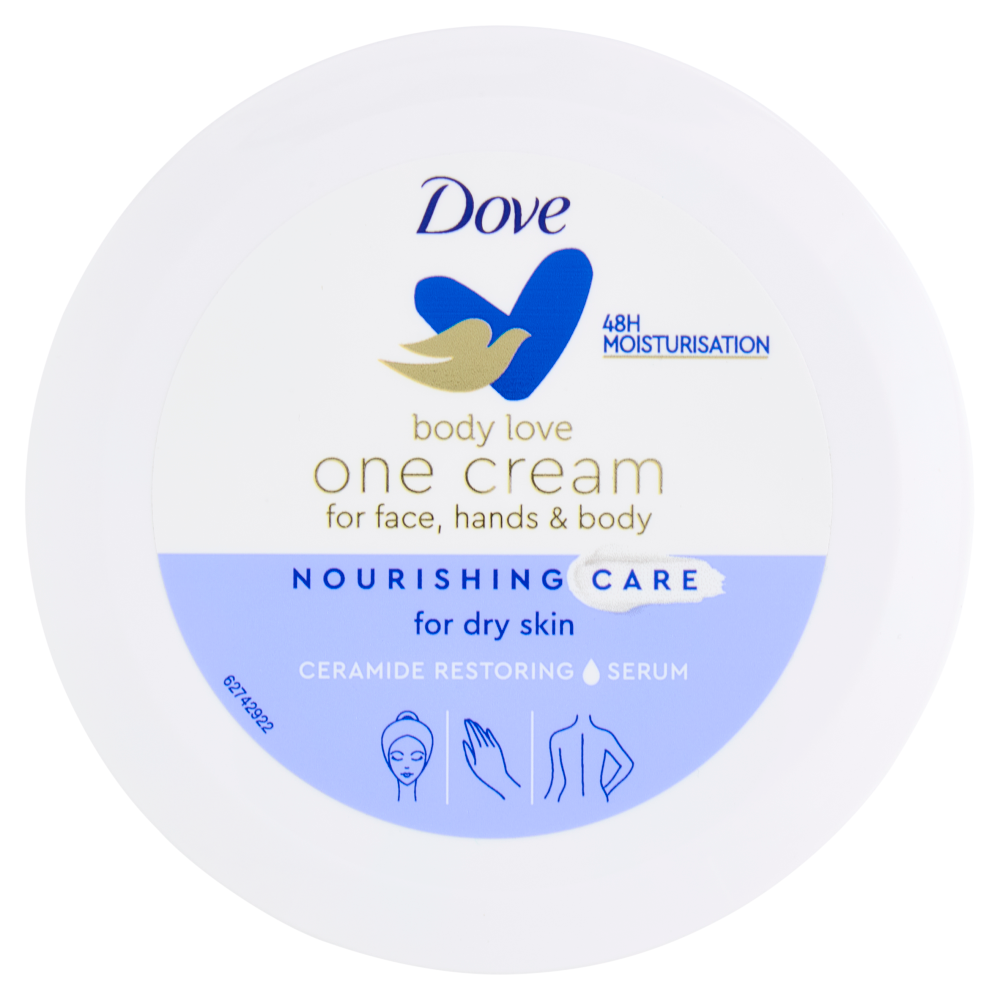Dove body love one cream for face, hands & body Nourishing Care for dry skin 250 ml