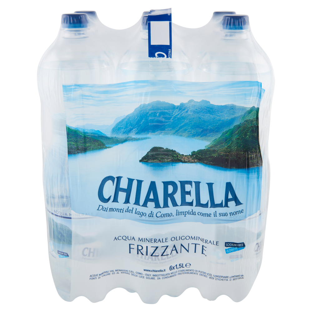 Chiarella Acqua Minerale Frizzante Oligominerale 6 x 1,5 L