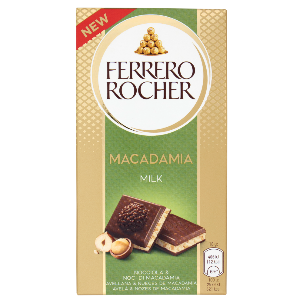 Ferrero Rocher Macadamia Milk Nocciola & Noci di Macadamia 90 g