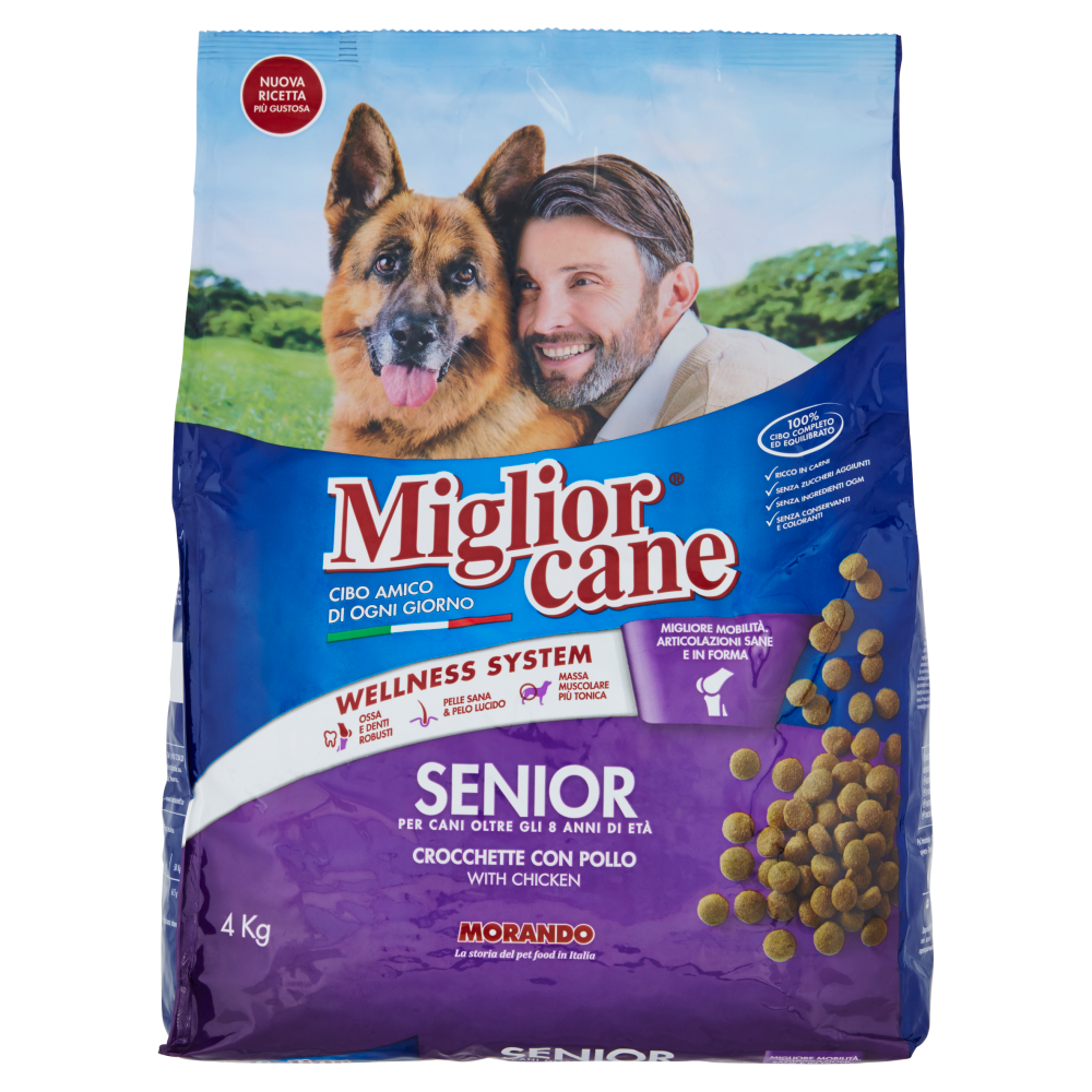 Migliorcane Senior Crocchette con Pollo 4 Kg