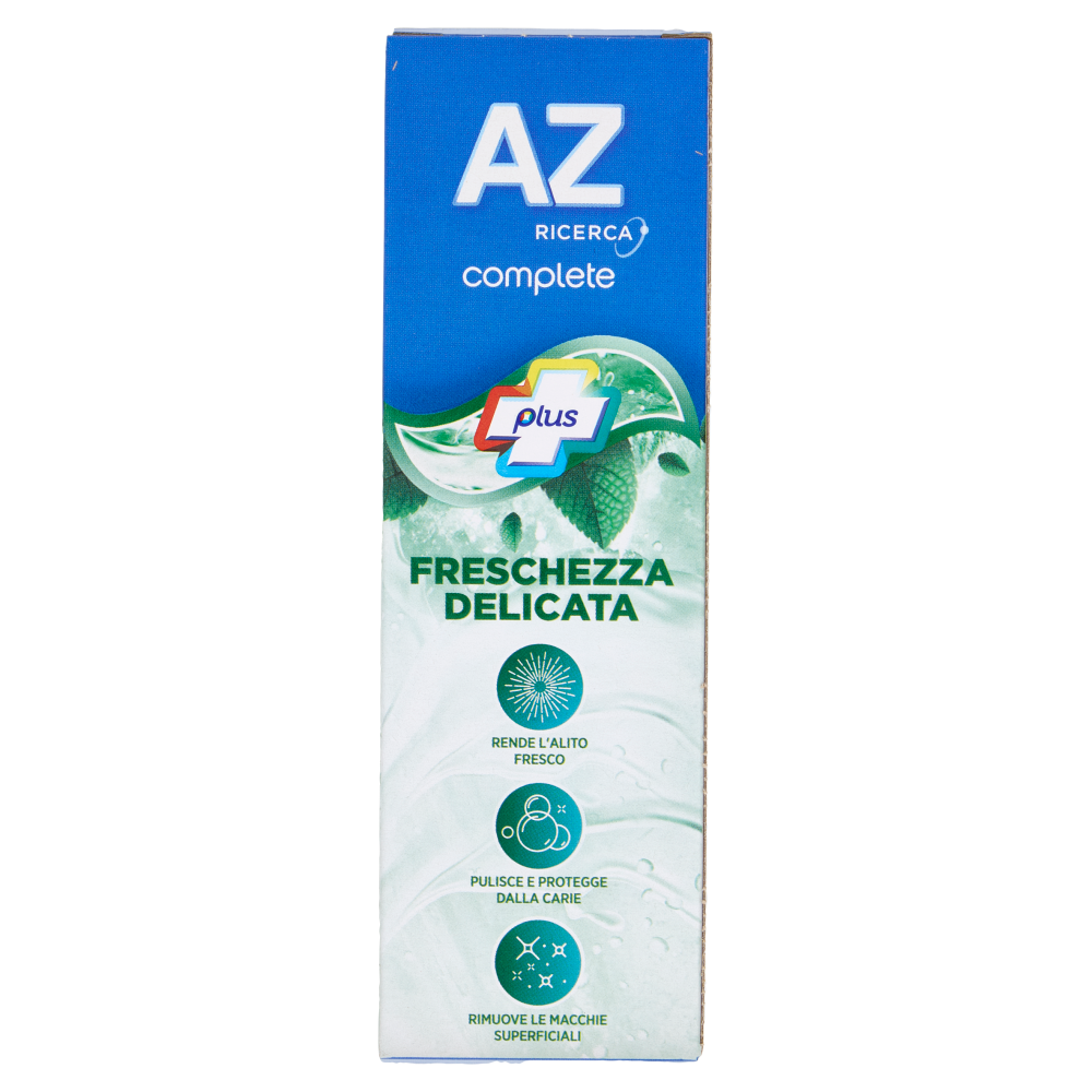 AZ Ricerca Dentifricio Complete Plus Freschezza Delicata Menta Leggera 65 ml