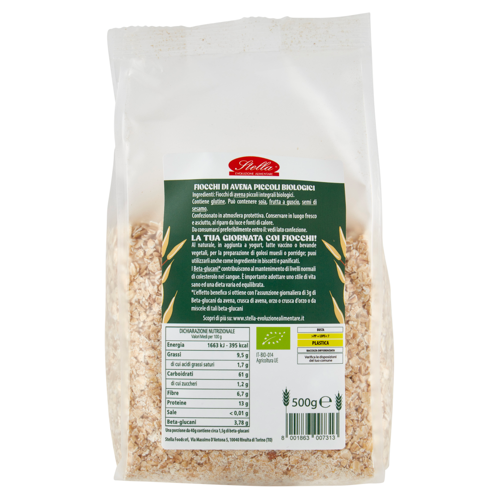 Stella Fiocchi di Avena Integrali Mignon Bio 500 g