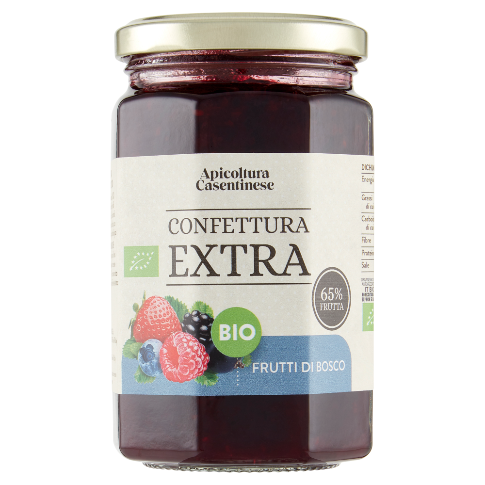 Apicoltura Casentinese Confettura Extra Bio Frutti di Bosco 330 g