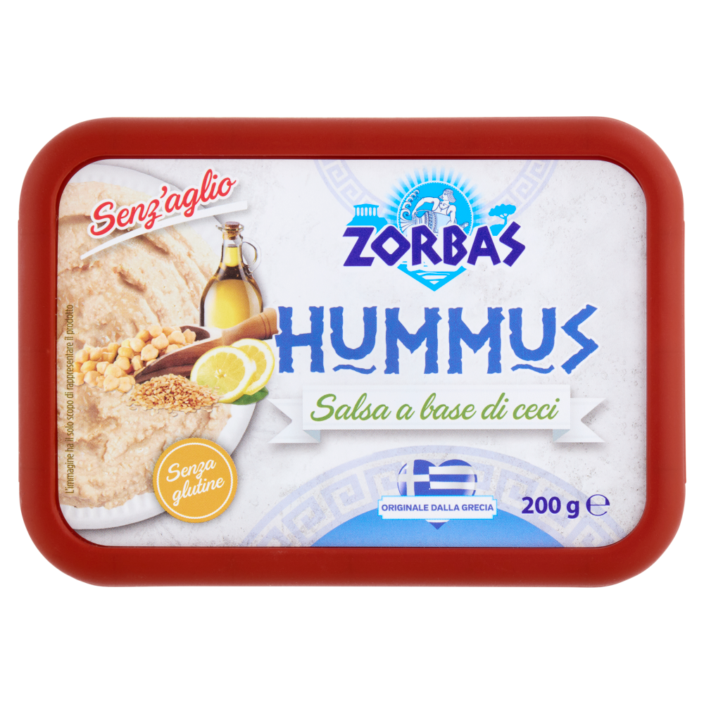 Zorbas Hummus Salsa a base di ceci Senz'aglio 200 g