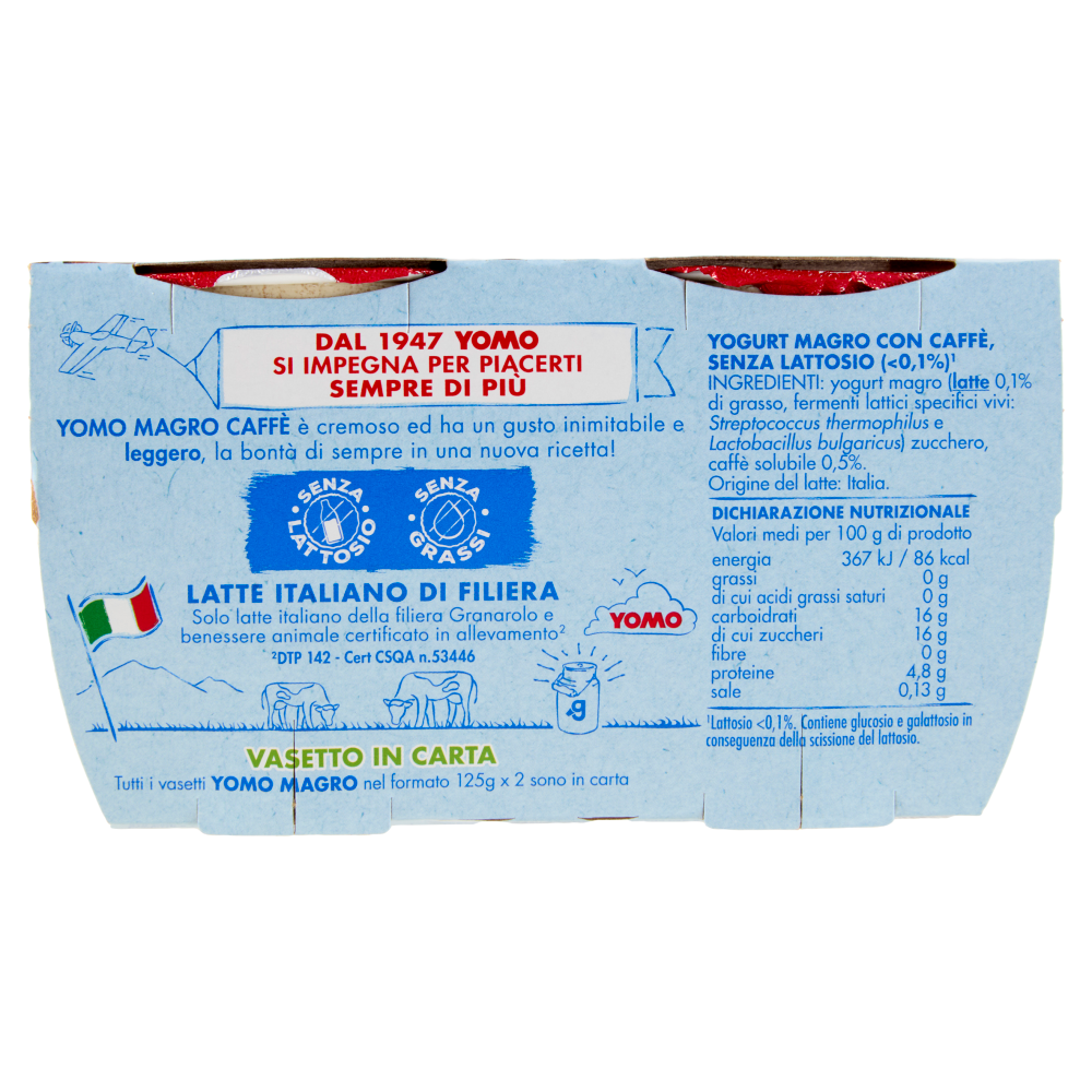 Yomo Zero Grassi Caffè 2 x 125 g
