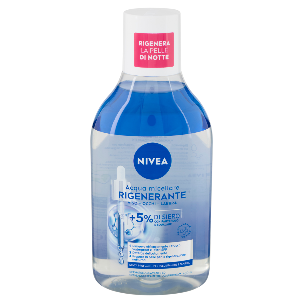 Nivea Acqua micellare Rigenerante per Pelli Stanche e Sensibili 400 ml