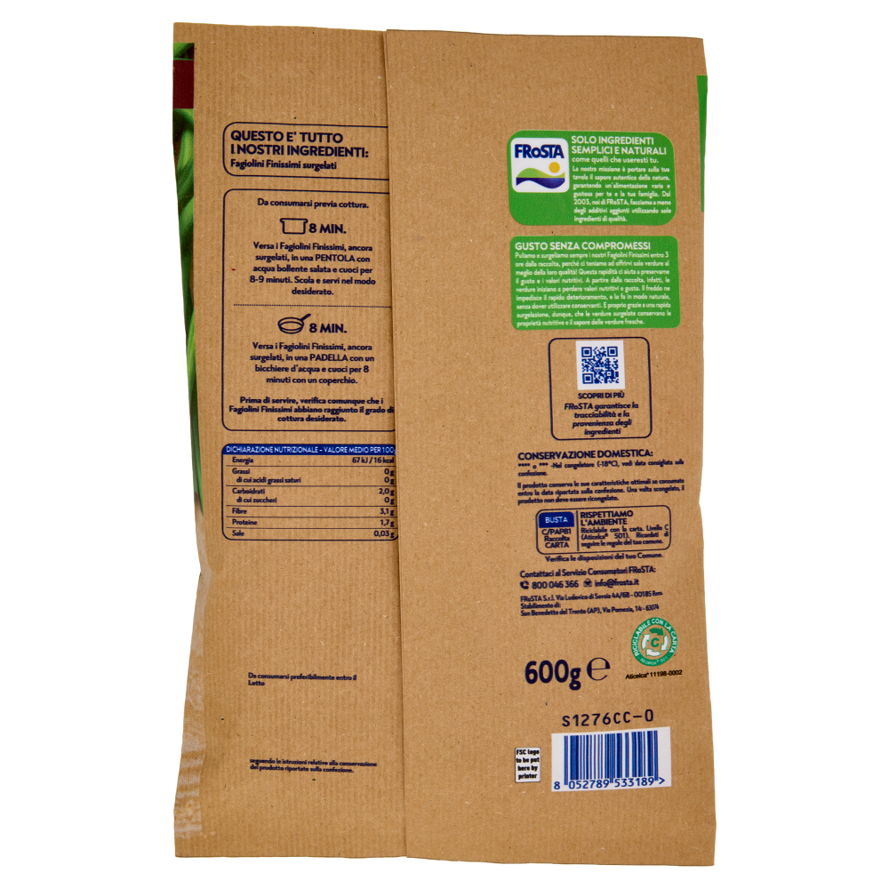 FRoSTA i Finissimi Fagiolini Teneri e Sottili 600 g