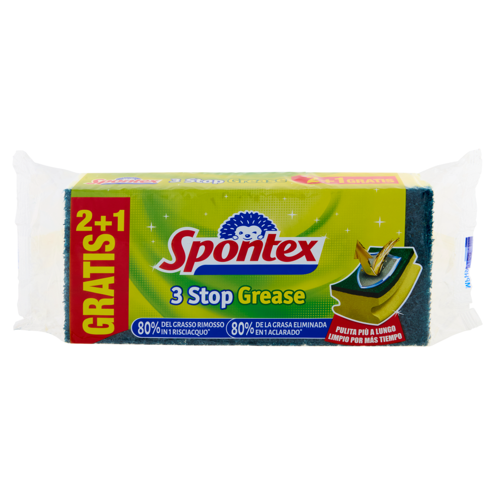 Spontex Stop Grease 2 + 1 Gratis
