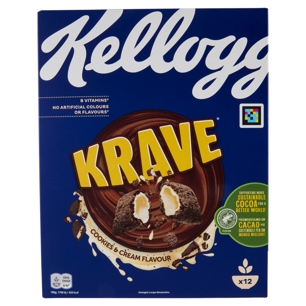 Kellogg's Krave Cookies & Cream Flavour 375 g