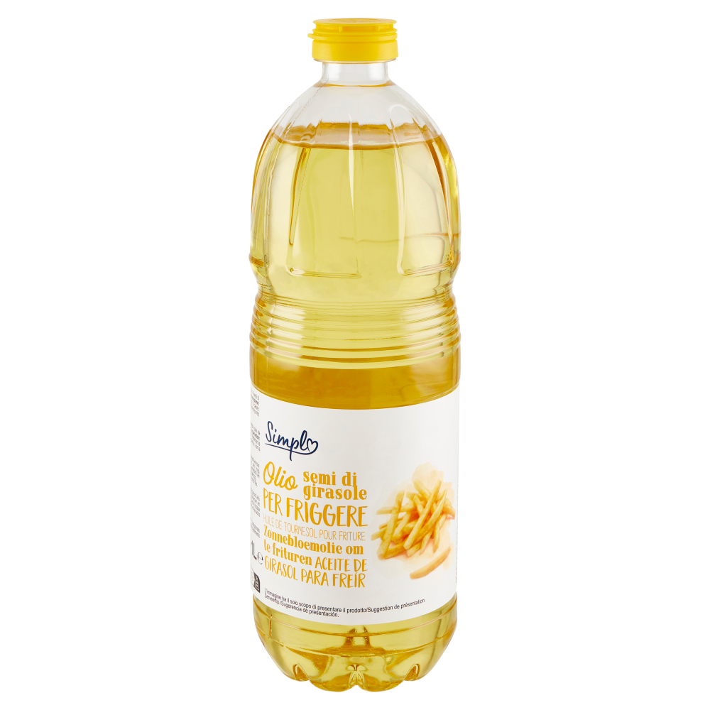 Simpl Olio di semi di girasole per Friggere 1 L