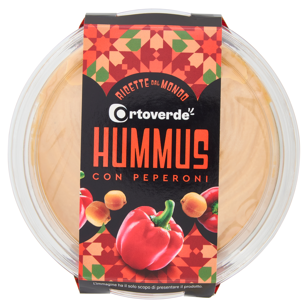 Ortoverde Ricette dal Mondo Hummus con Peperoni 175 g