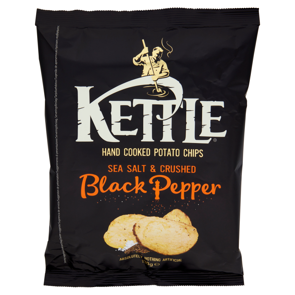 Kettle Sea Salt & Crushed Black Pepper 130 g