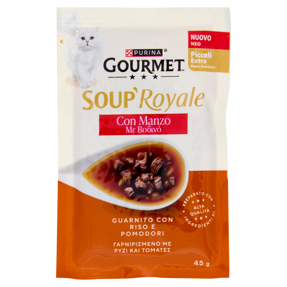 PURINA GOURMET Soup Royale con Manzo 45g