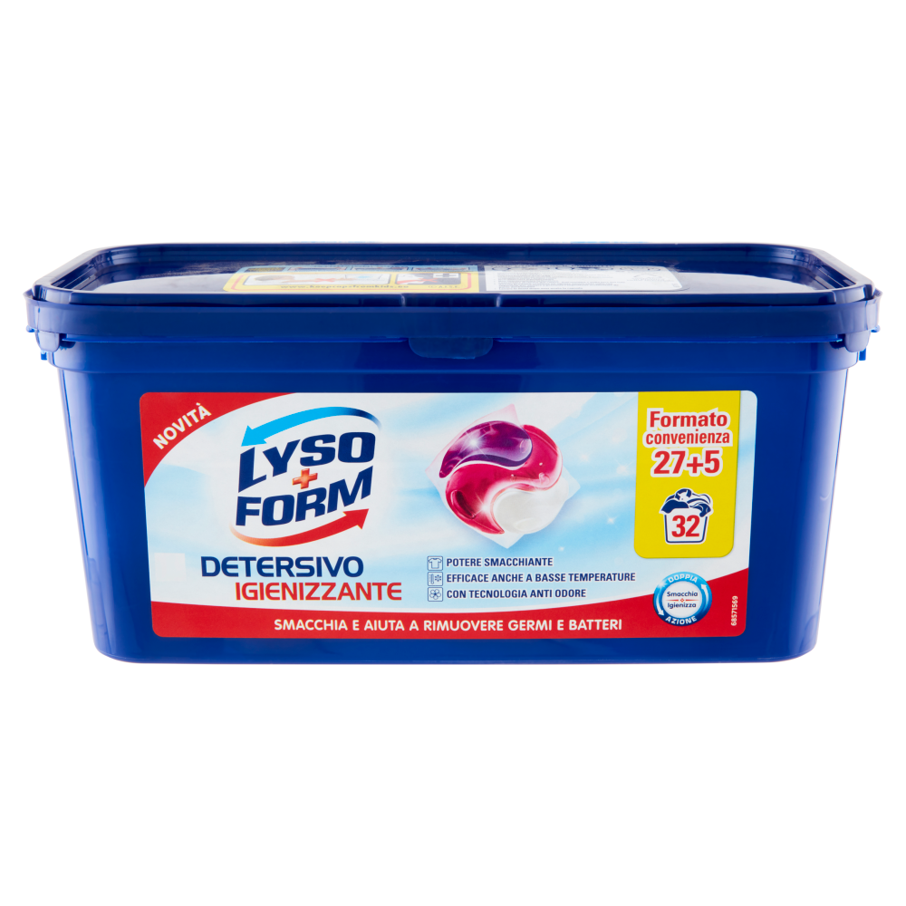 Lysoform Detersivo Lavatrice Igienizzante 32 capsule | Carrefour Lysoform Detersivo Lavatrice Igienizzante 32 capsule | Carrefour